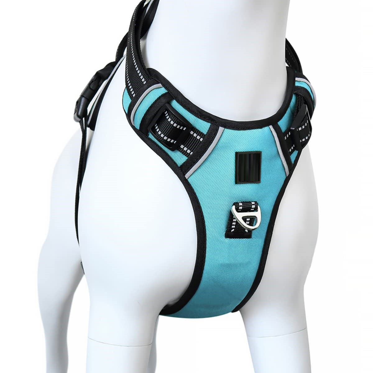 3M Reflective No Pull Dog Harness Cyan Blue Royal Pets Carts