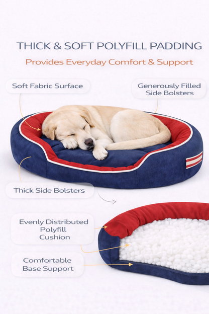 Super Soft Bed for Dog, Anti-Skid Bottom & Machine Washable