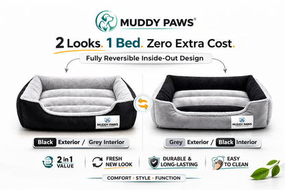 Ultra Soft Orthopedic Dog Bed For Pain-Free Deep Comfortable Sleep (Reversible)