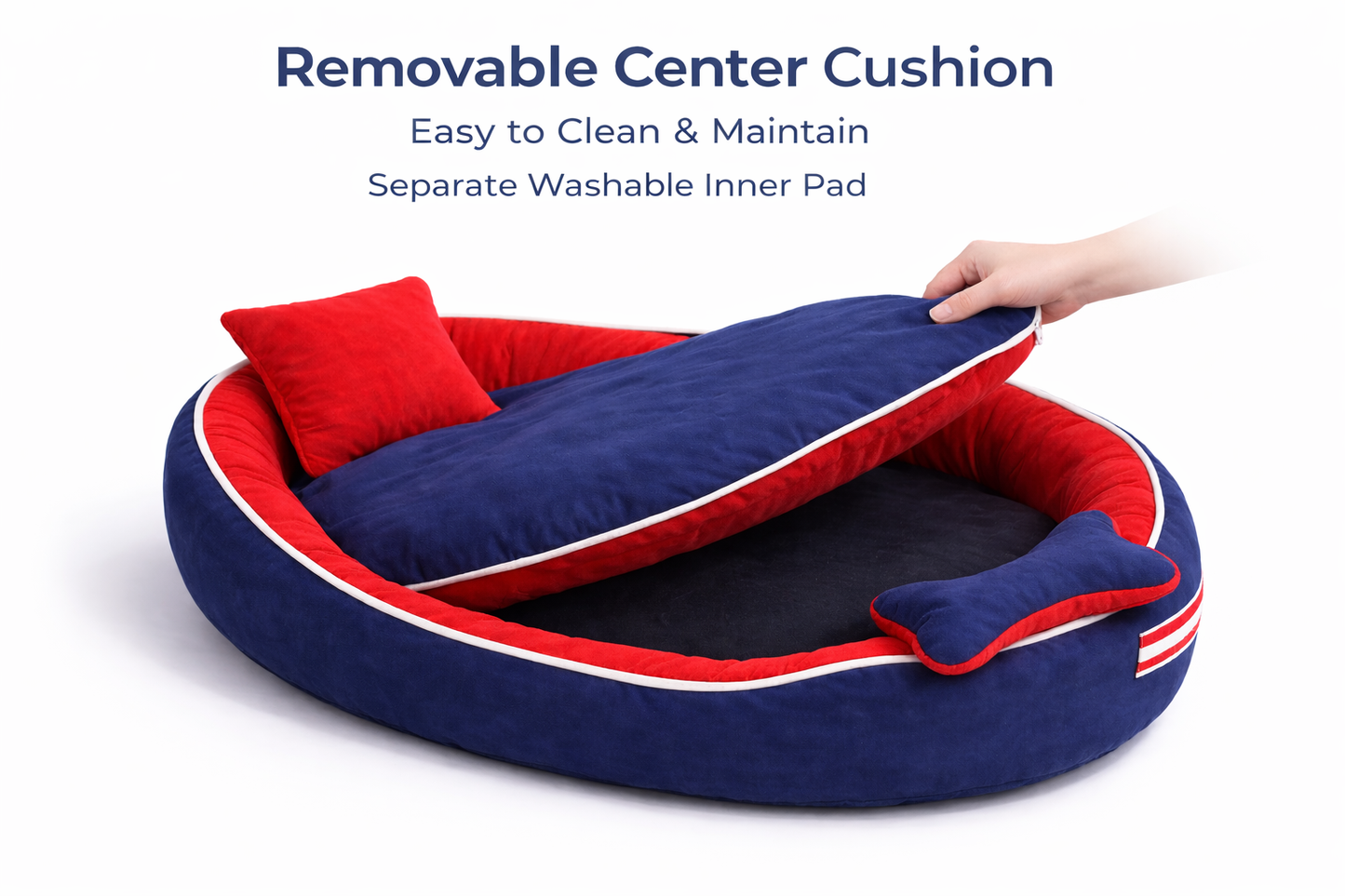 Super Soft Bed for Dog, Anti-Skid Bottom & Machine Washable