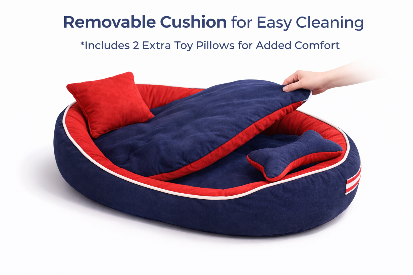 Super Soft Bed for Dog, Anti-Skid Bottom & Machine Washable