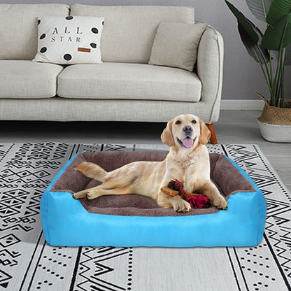 Luxury Bed for Dog - 100% Polyfill Cotton, Washable Cover, Anti Slip Base