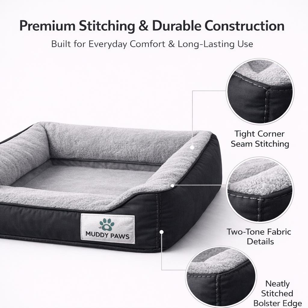 Ultra Soft Orthopedic Dog Bed For Pain-Free Deep Comfortable Sleep (Reversible)