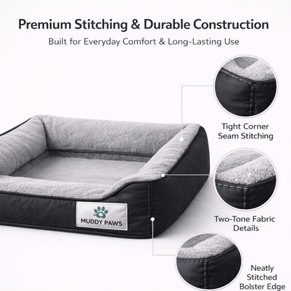 Ultra Soft Orthopedic Dog Bed For Pain-Free Deep Comfortable Sleep (Reversible)