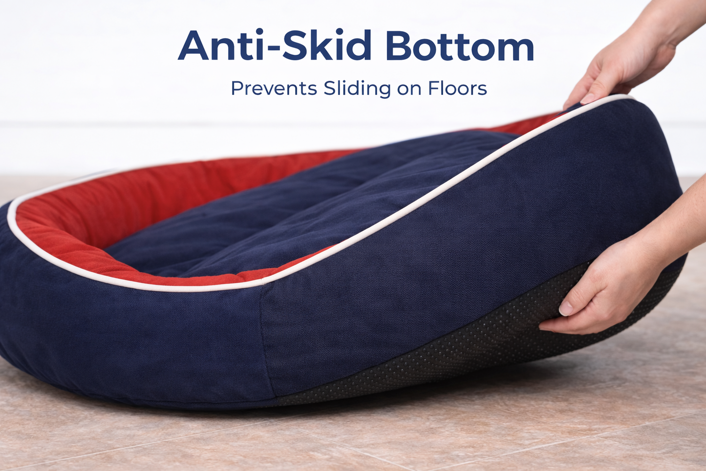 Super Soft Bed for Dog, Anti-Skid Bottom & Machine Washable