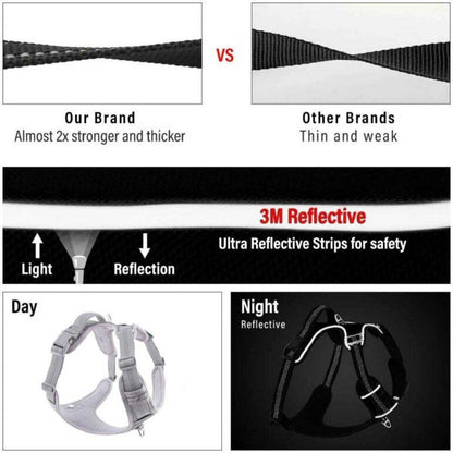 3M Reflective No Pull Dog Harness | Gray