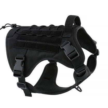 Military Black No Pull Dog Harness | No More Pulling or Choking