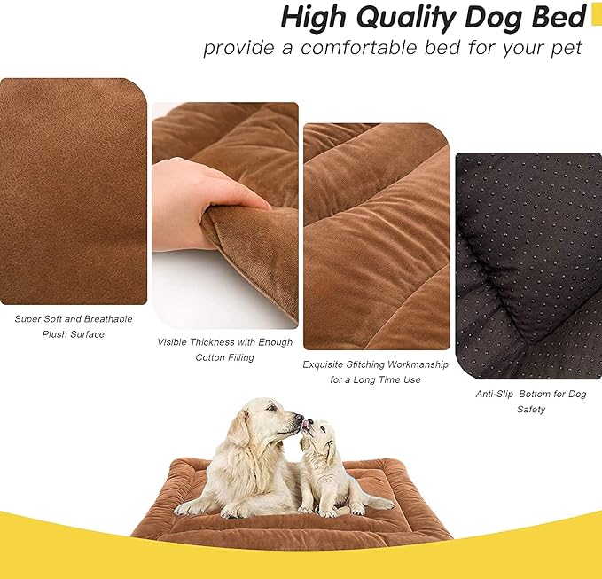 Dog & Cat Matt Bed Anti-Skid Bottom & Machine Washable (Reversible)