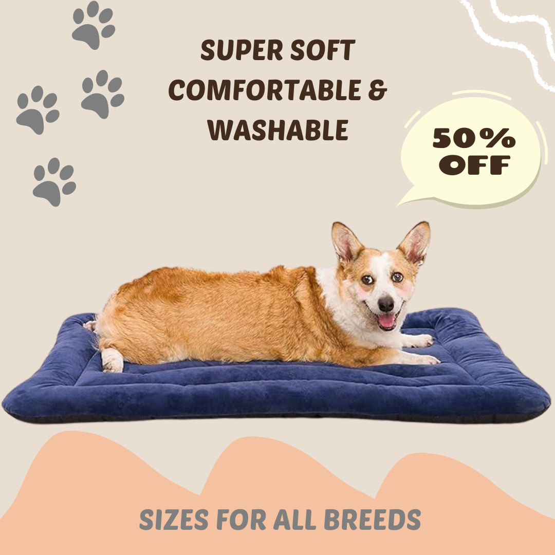 Dog & Cat Matt Bed Anti-Skid Bottom & Machine Washable (Reversible)