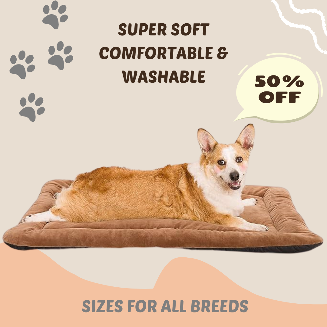 Dog & Cat Matt Bed Anti-Skid Bottom & Machine Washable (Reversible)