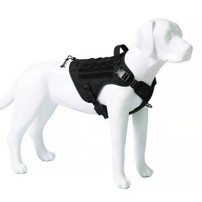 Military Black No Pull Dog Harness | No More Pulling or Choking